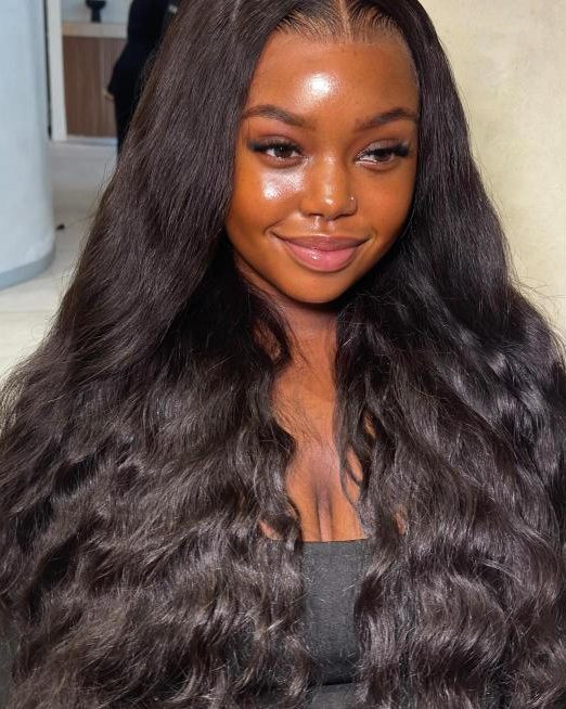 Vietnamese body wave wig installed at The Penthouse, Sandton